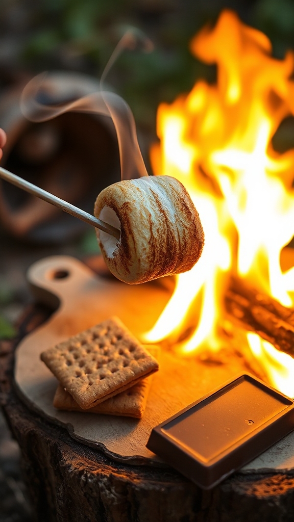 roast marshmallows for assembly