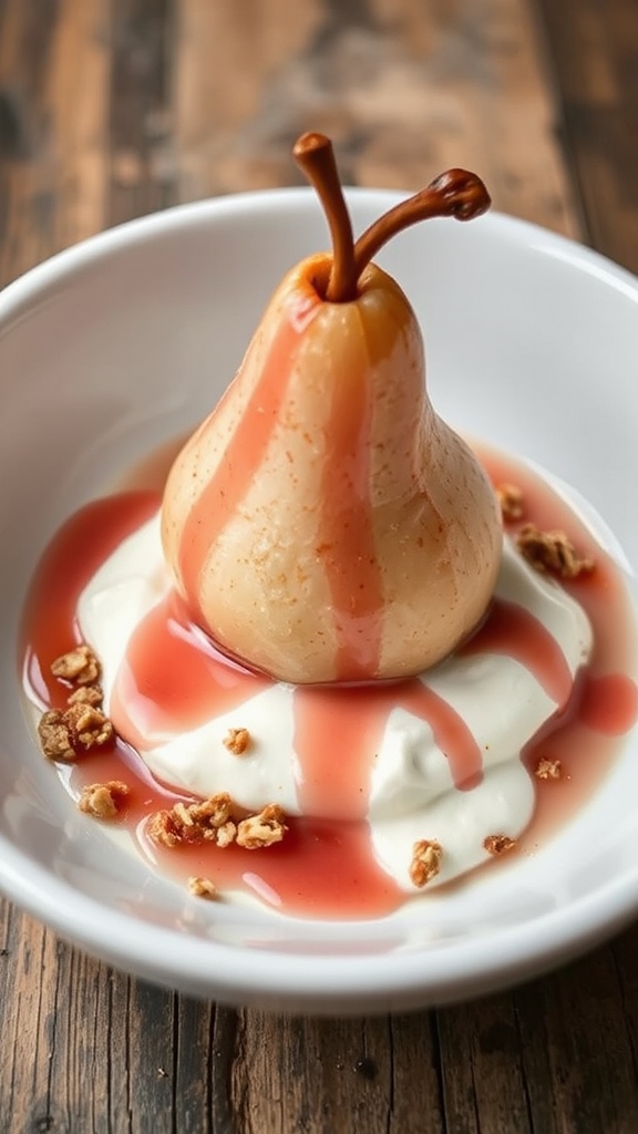 ros poached pear delight