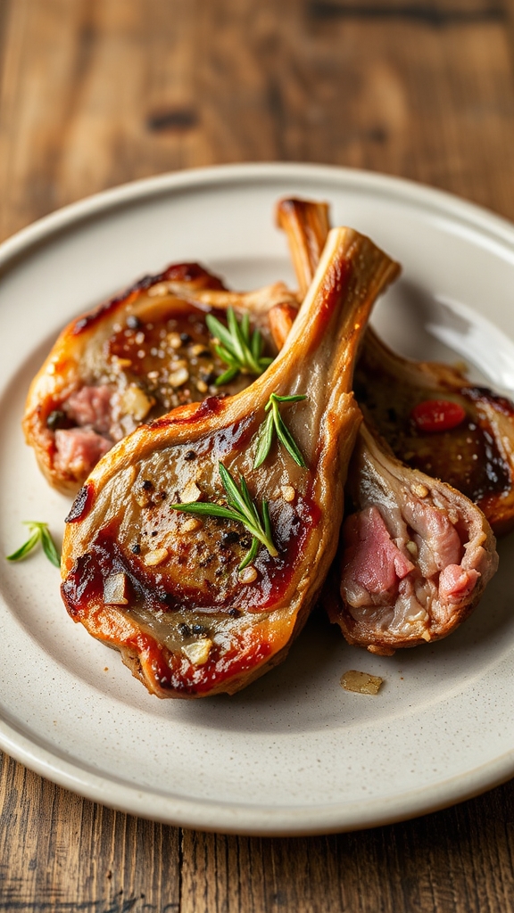 rosemary garlic lamb chops