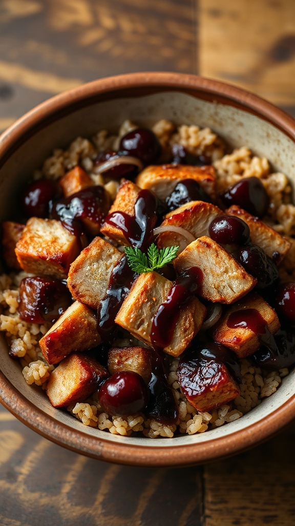 rustic bison chokecherry bowls