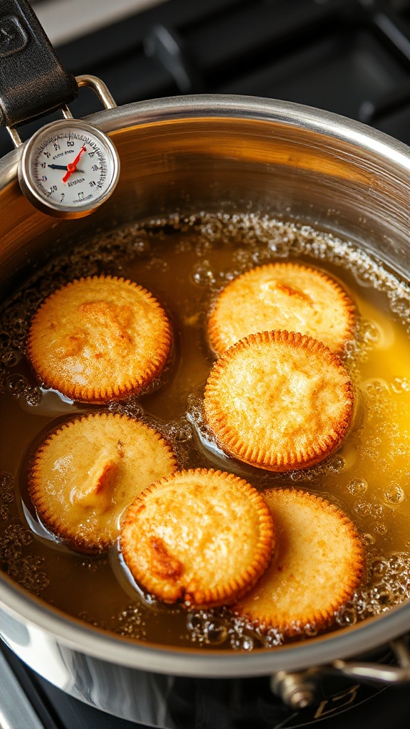 safe precise frying technique
