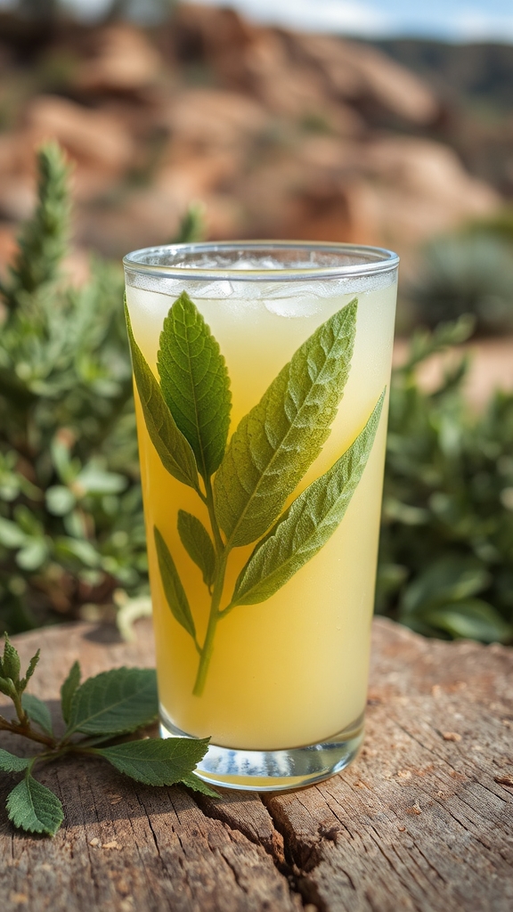 sage enhances honey lemonade