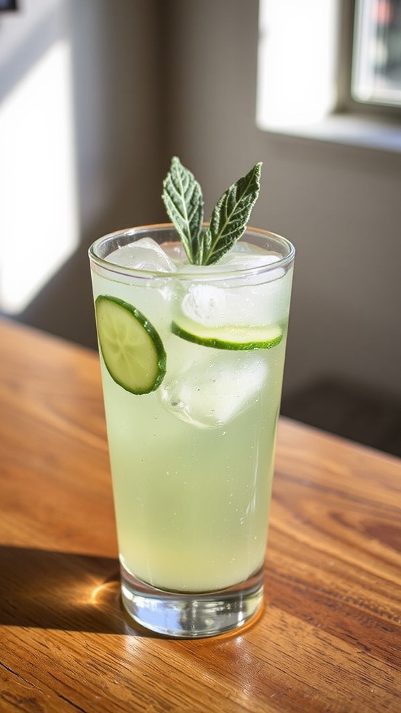 sage infused gin cocktail