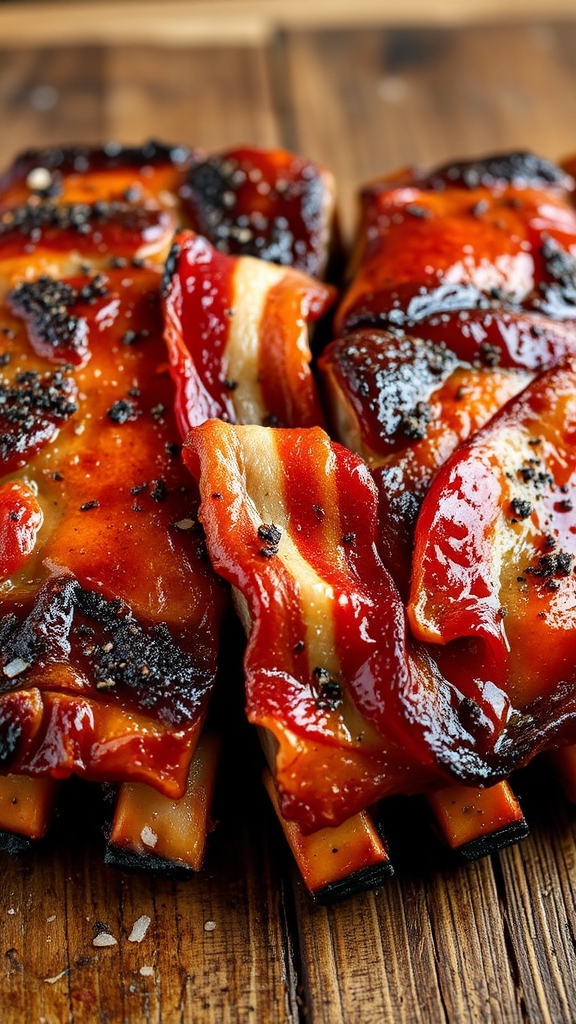 salt pepper bacon ribs