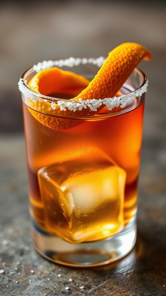 salted vermont maple old fashioned