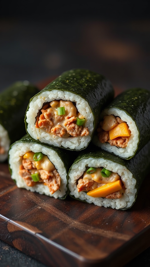 sausage gravy sushi rolls