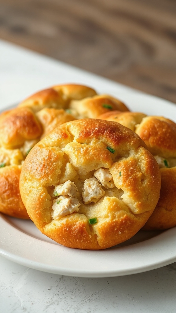savory chicken cloud bread