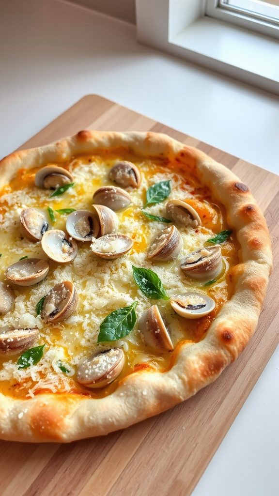 savory seafood pizza enhancement