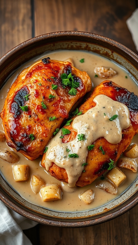 savory southern whiskey chicken