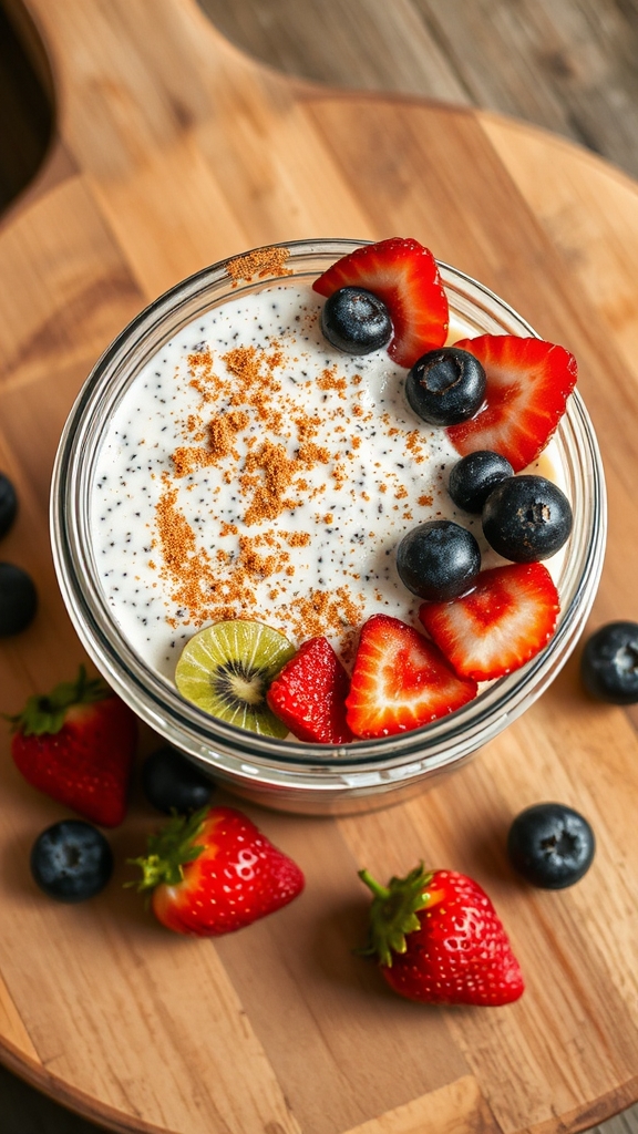seasonal chia pudding bar
