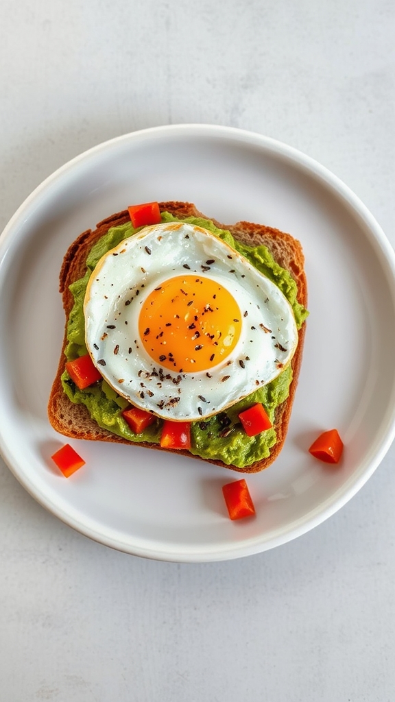 seasoned egg avocado toast