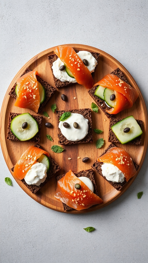 seattle smoked salmon canap s
