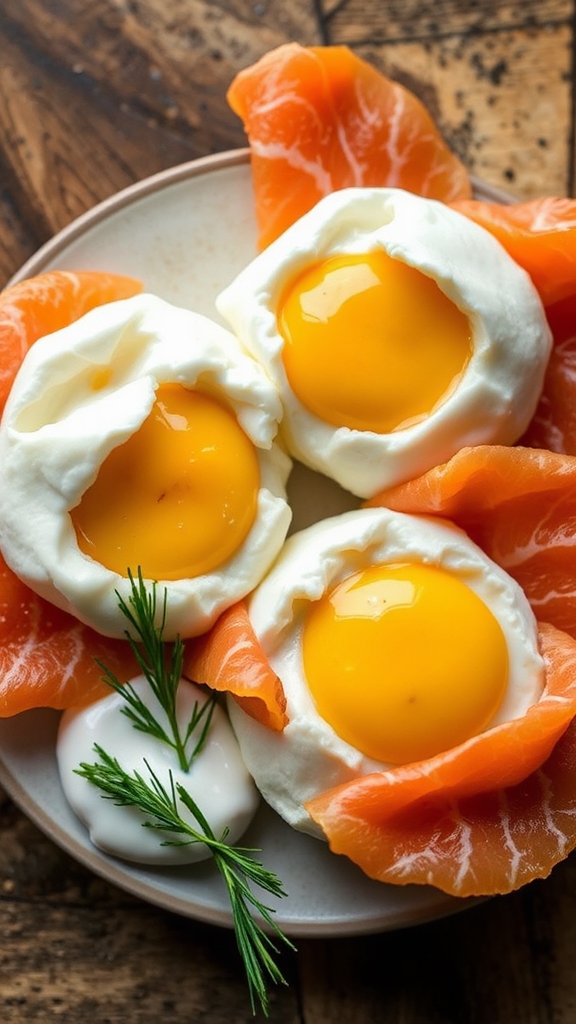 separated fluffy egg whites
