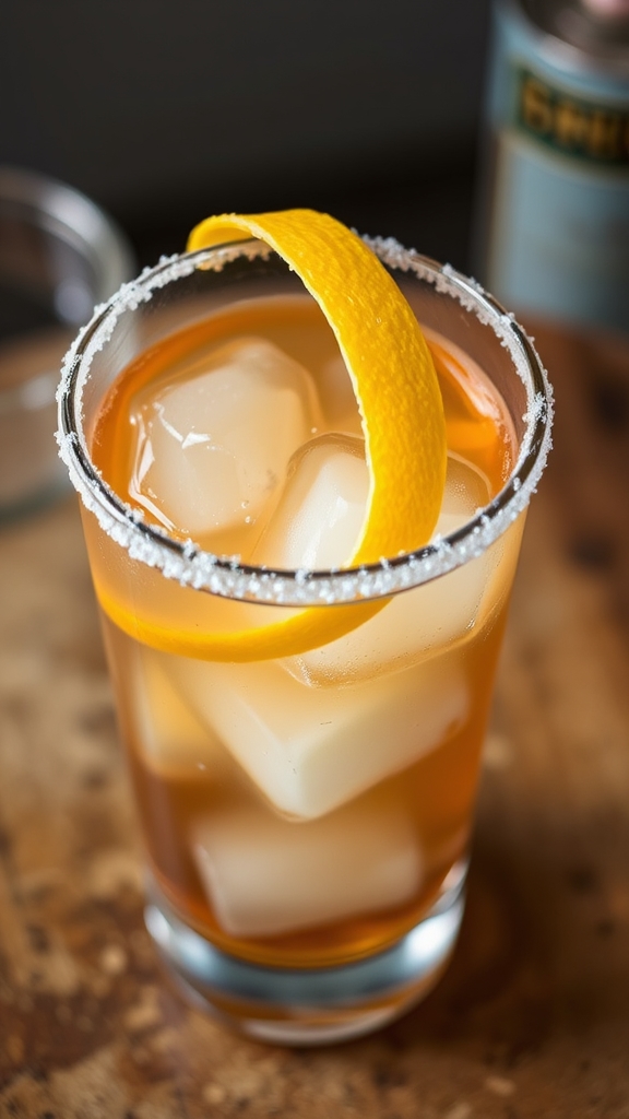 shaken brandy citrus cocktail