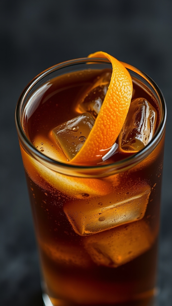 shaken bubbly rum coffee