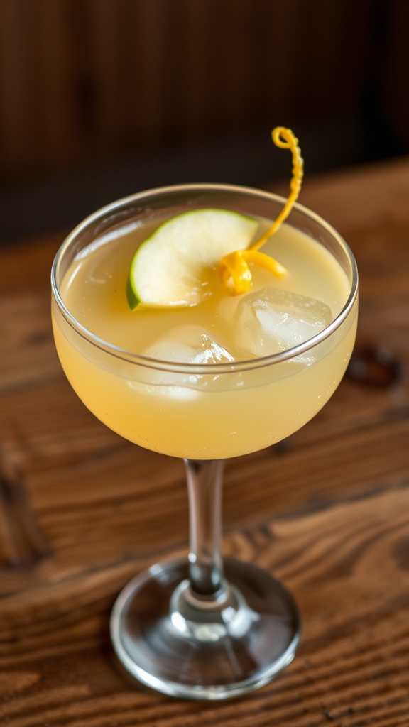 shaken gin applejack blend