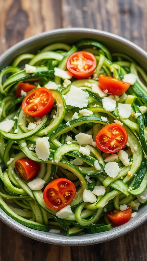 shaved zucchini ribbon salad