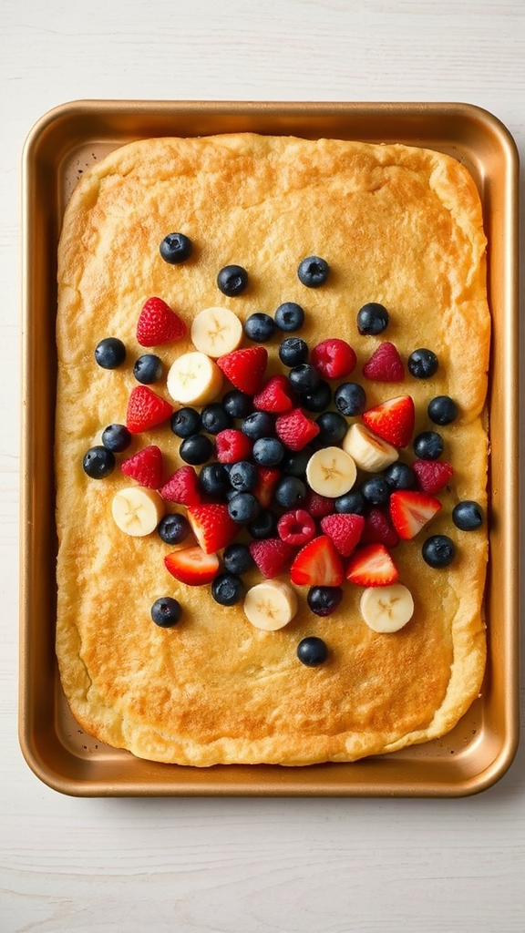 sheet pan berry pancakes