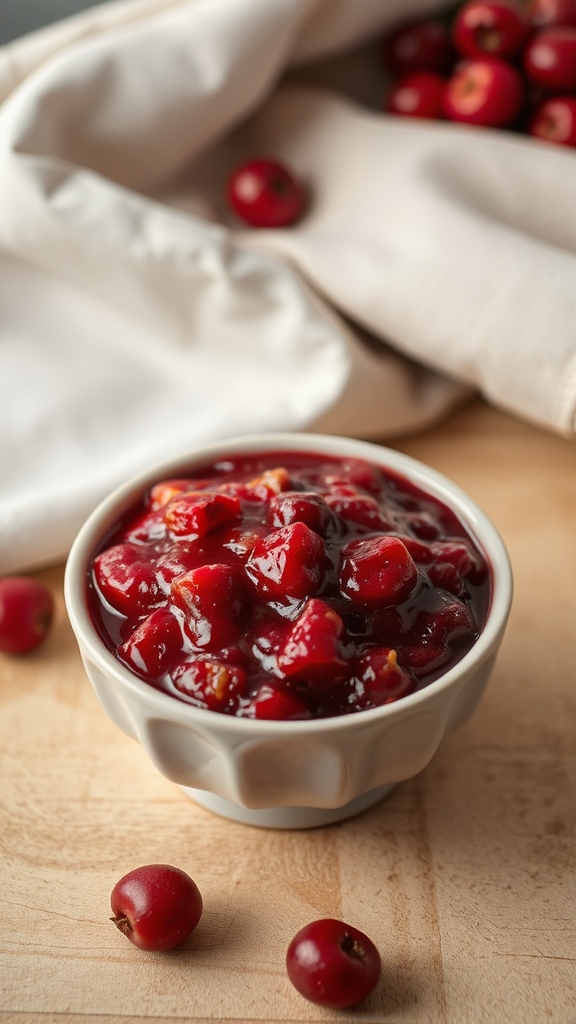 simmer fresh cranberries sauce