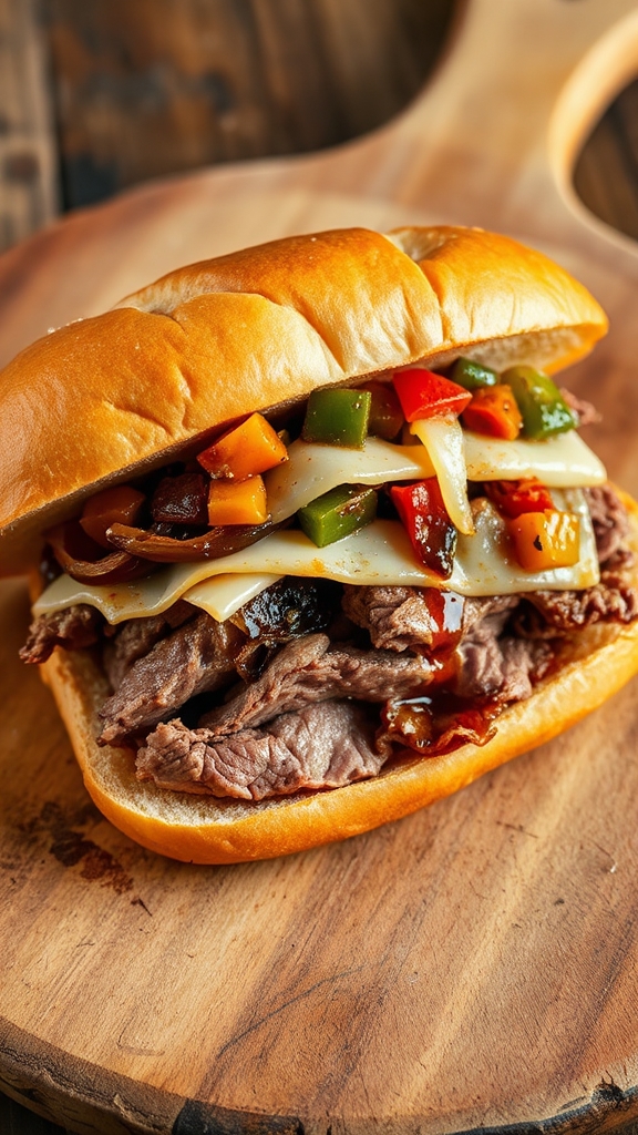 simmered beef with veggies