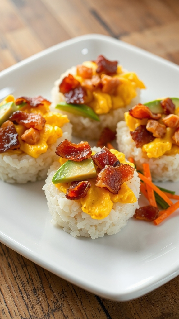 simple sophisticated breakfast sushi