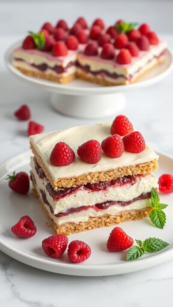 simplified stepwise cheesecake assembly