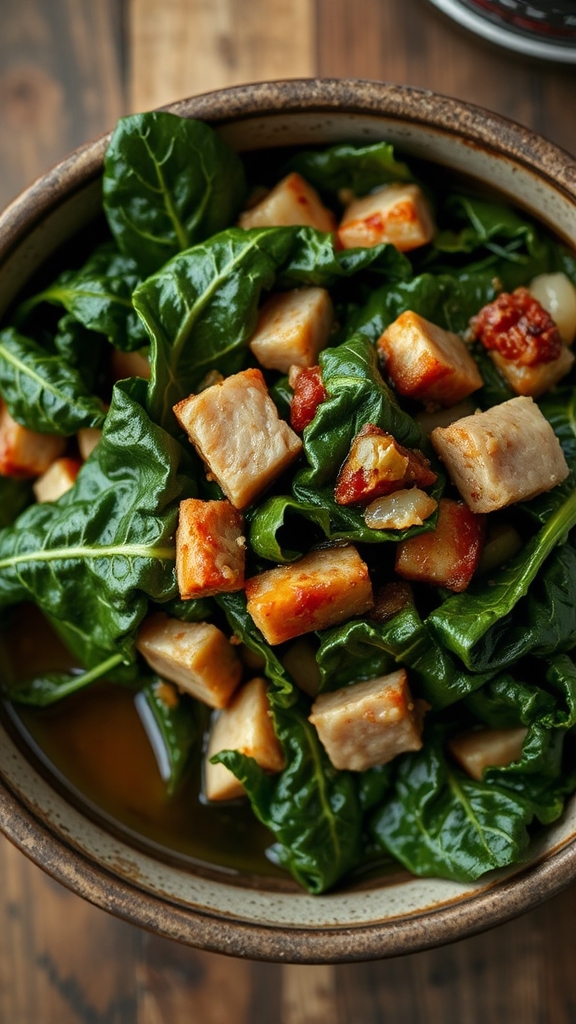 slow cook collard greens