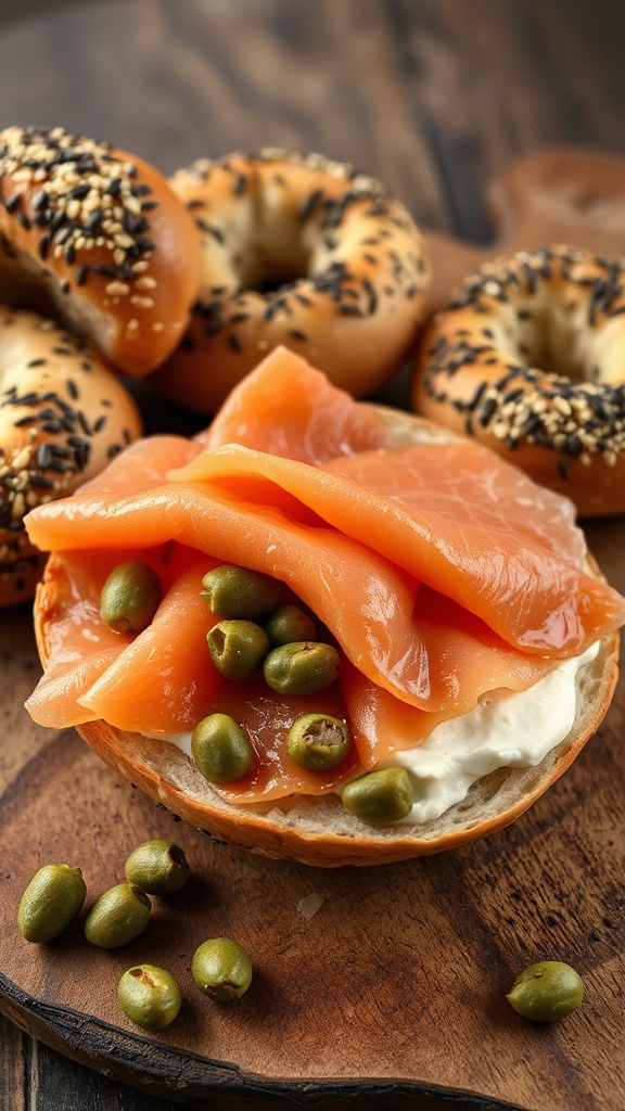smoked salmon bagel heritage