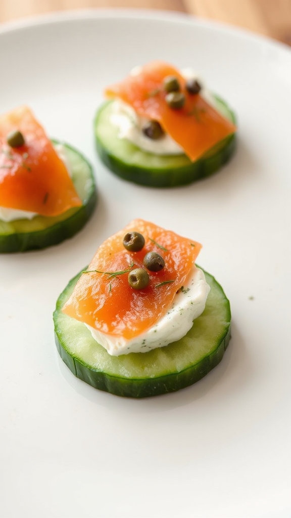 smoked salmon canap variations