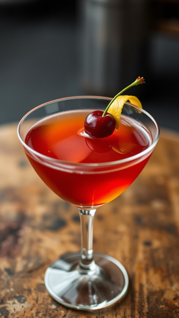 smoky scotch vermouth cocktail