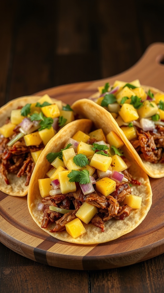 smoky sweet hawaiian tacos