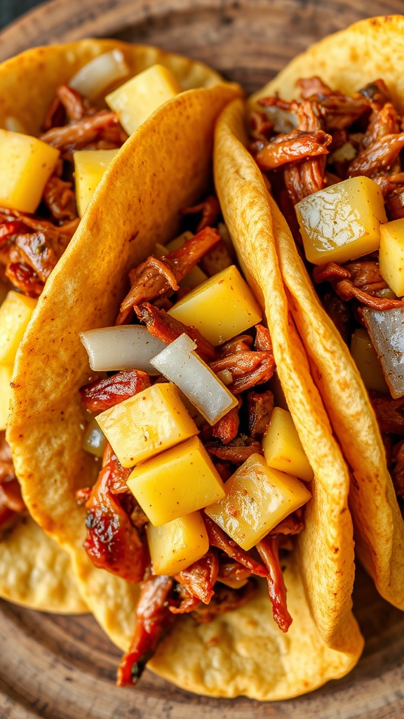 smoky tangy pork tacos