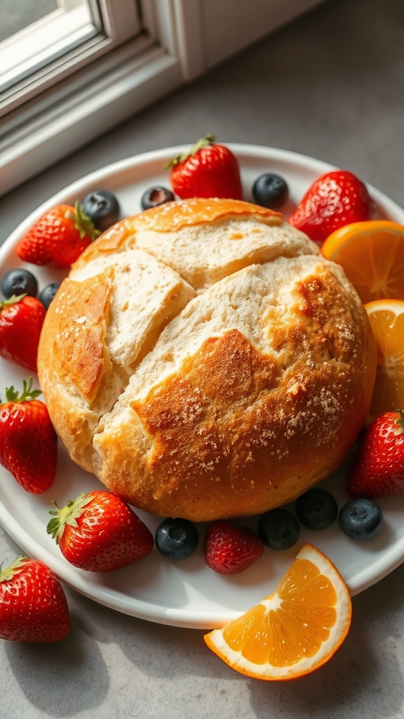 soft airy fruit sandwich