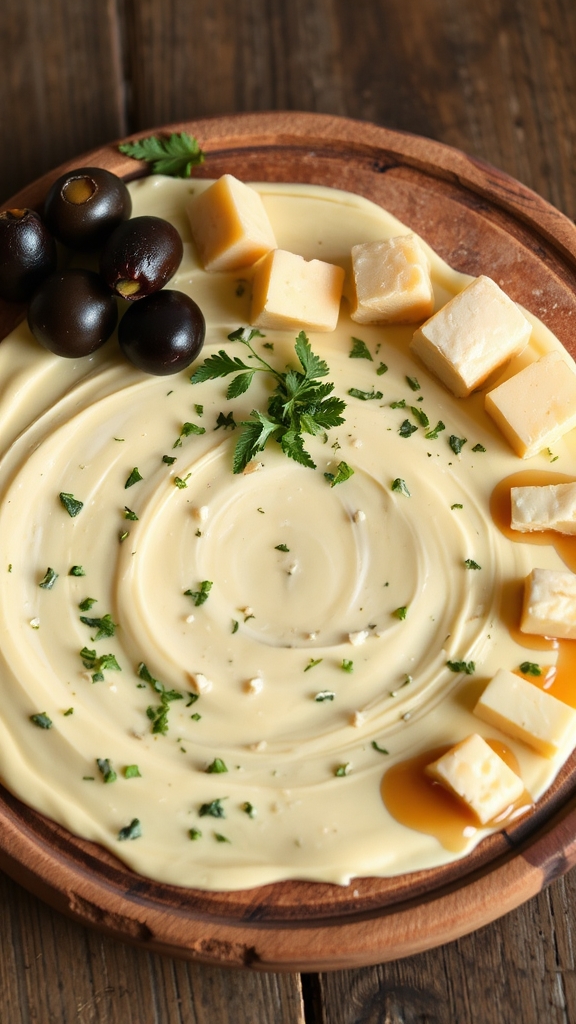 softened butter with toppings