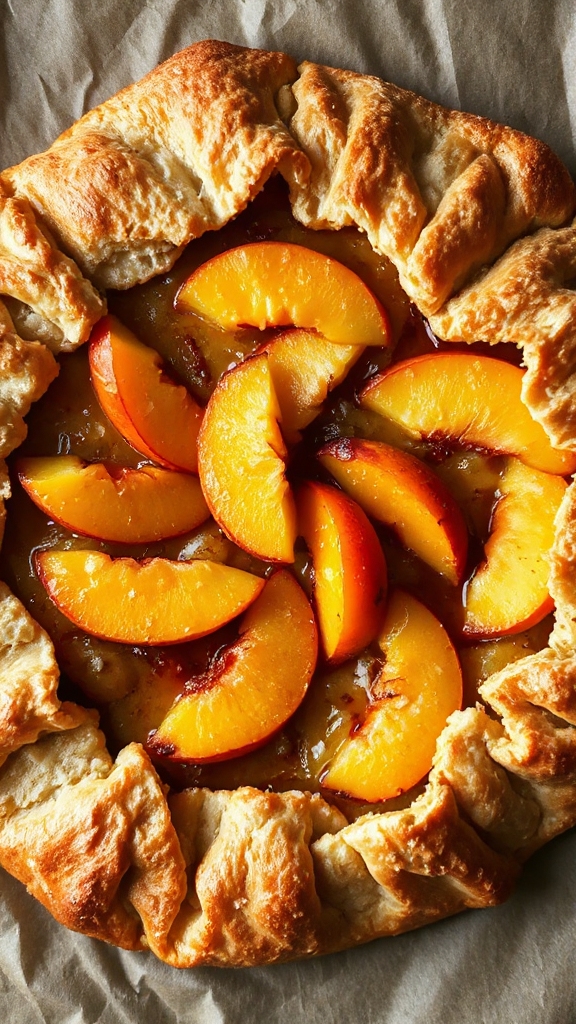 south carolina peach galette