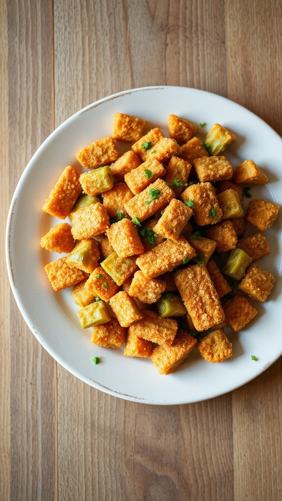 southern fried vegan okra