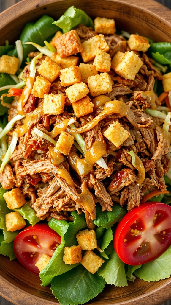 southern pulled pork salad
