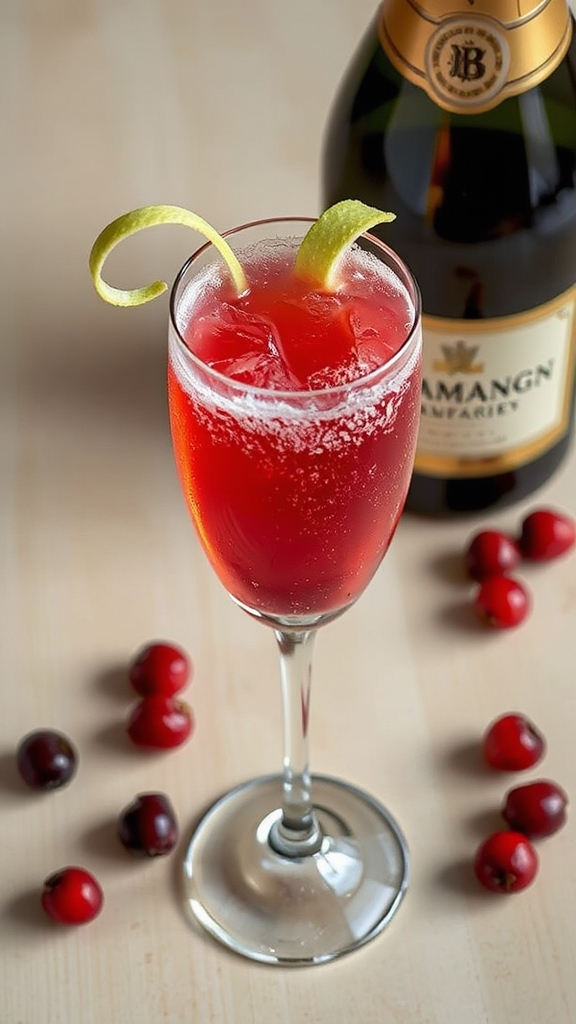 sparkling cranberry champagne blend