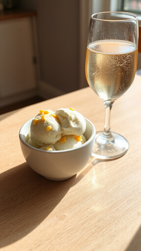 sparkling wine enhances dessert