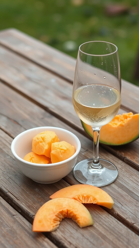 sparkling wine sorbet pairing