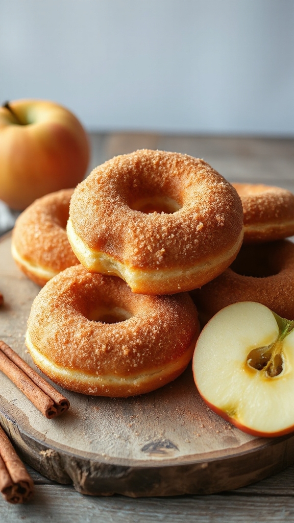 spiced apple cider donuts