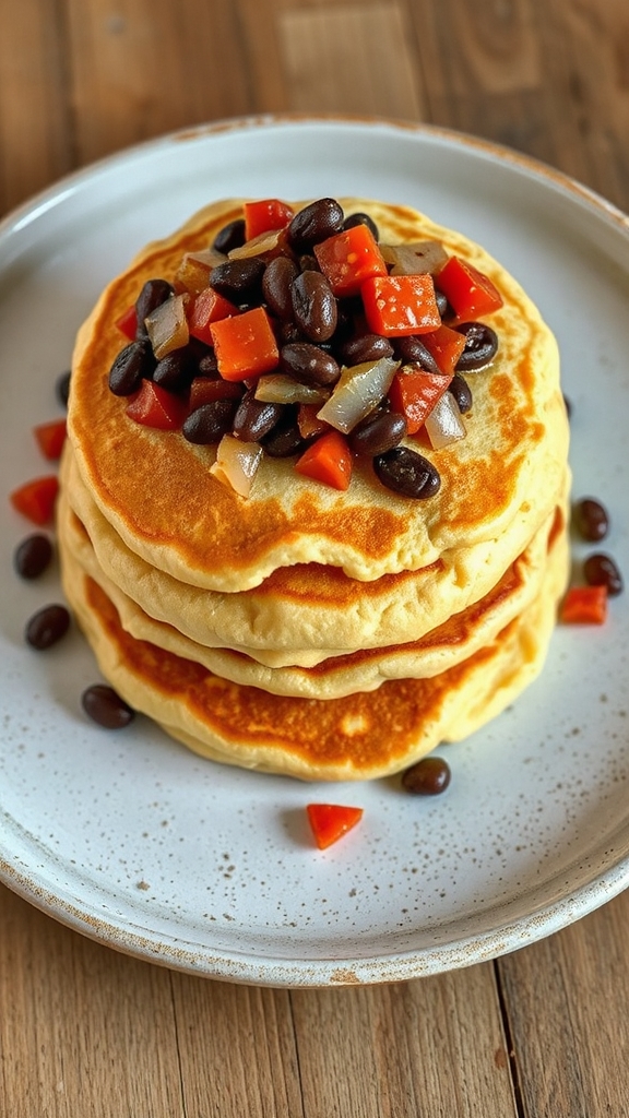 spiced bean cinnamon pancakes