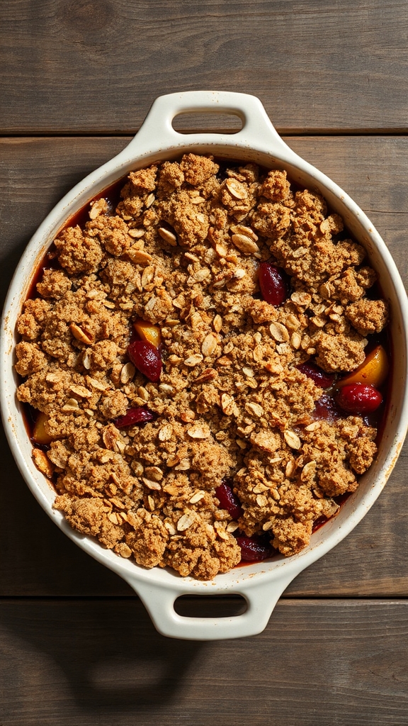 spiced fruit baklava crumble