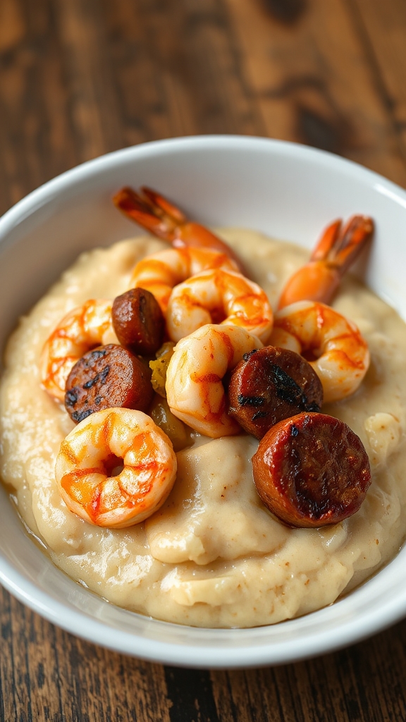 spicy cajun shrimp grits