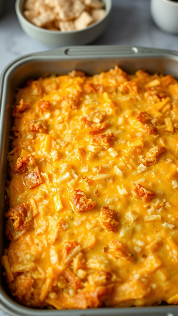 spicy cheesy hashbrown casserole