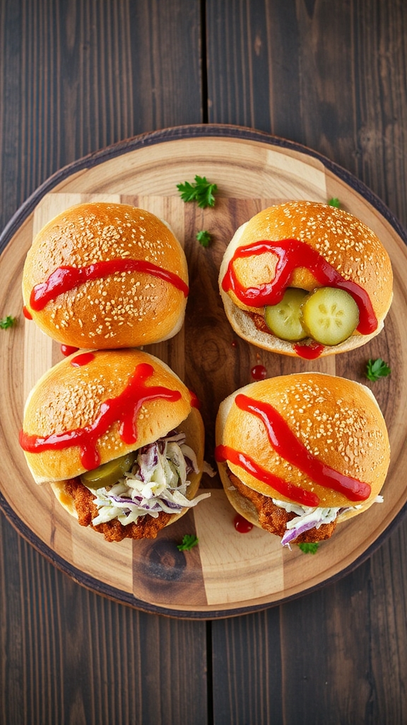 spicy nashville chicken sliders