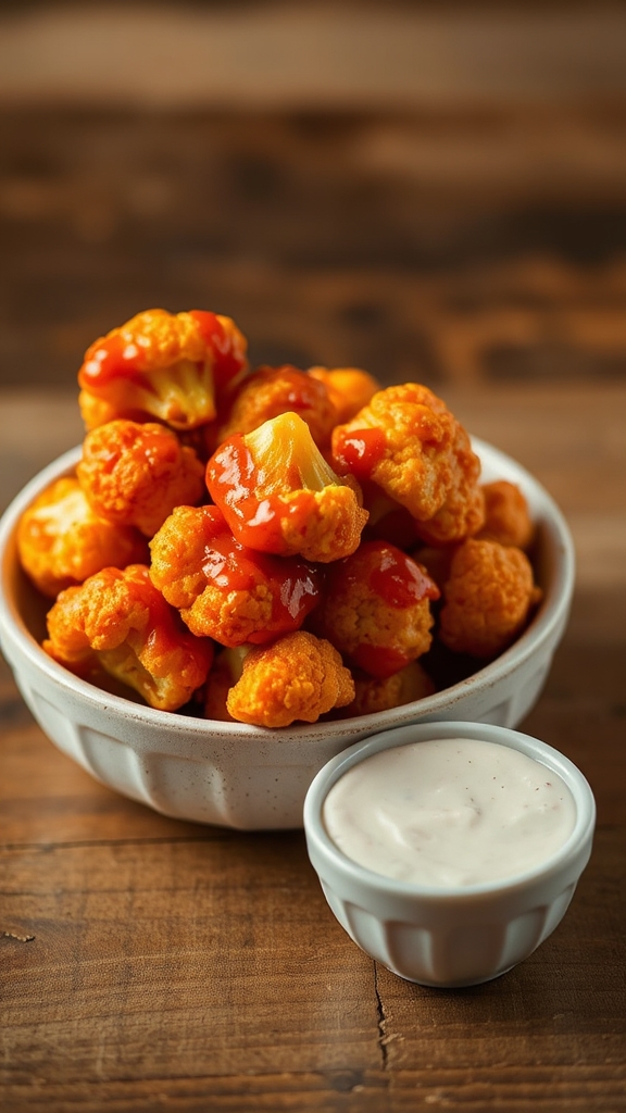 spicy pineapple cauliflower bites