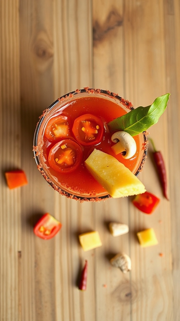 spicy pineapple mezcal cocktail