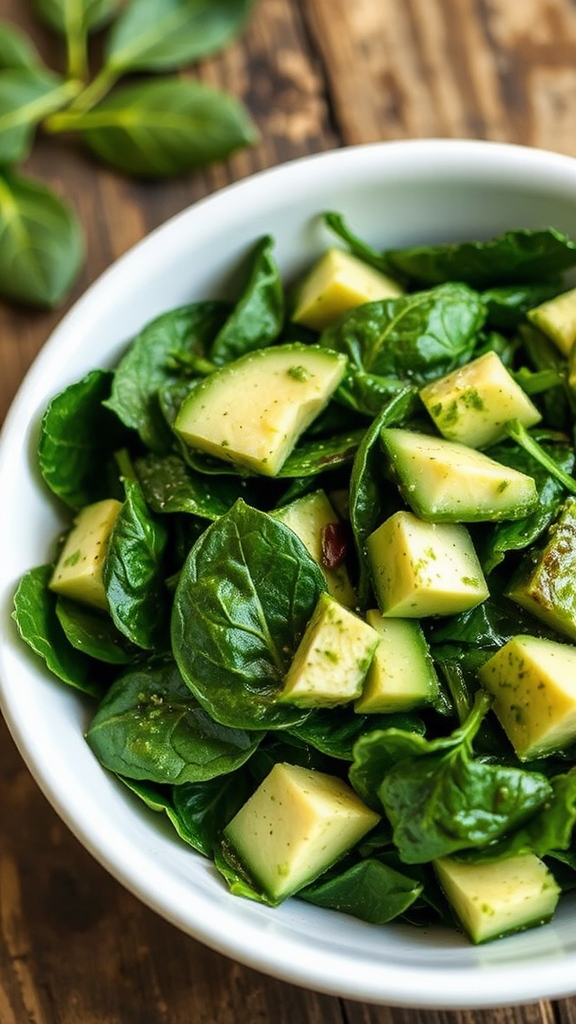 spirulina infused avocado dressing