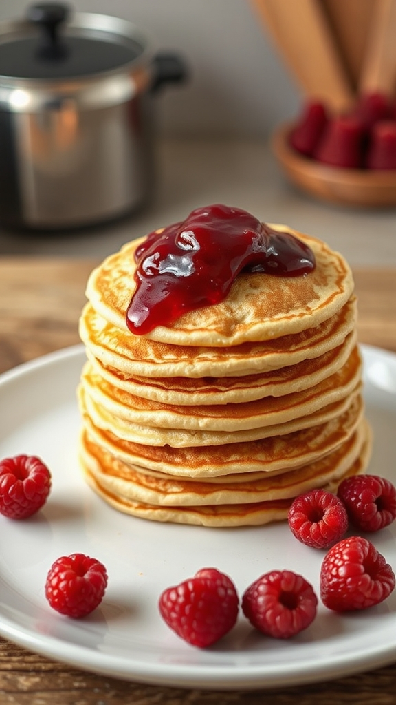 stack of golden swedish pancakes